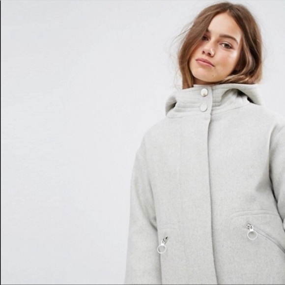 NWT ASOS gray coat - Picture 2 of 3